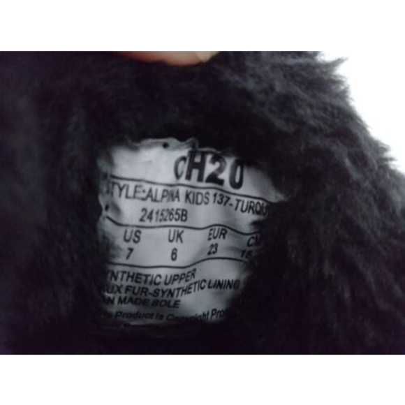 cH20 Toddler Snow Boots Alpina Kids 137 Turquoise Waterproof Insulated Size 7 - Picture 6 of 8